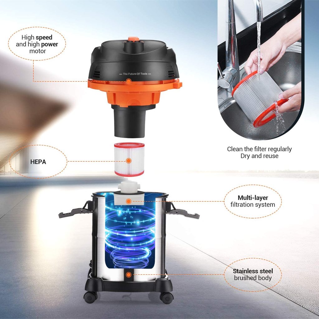 TACKLIFE Professional Wet/Dry Vacuum, FOB CA