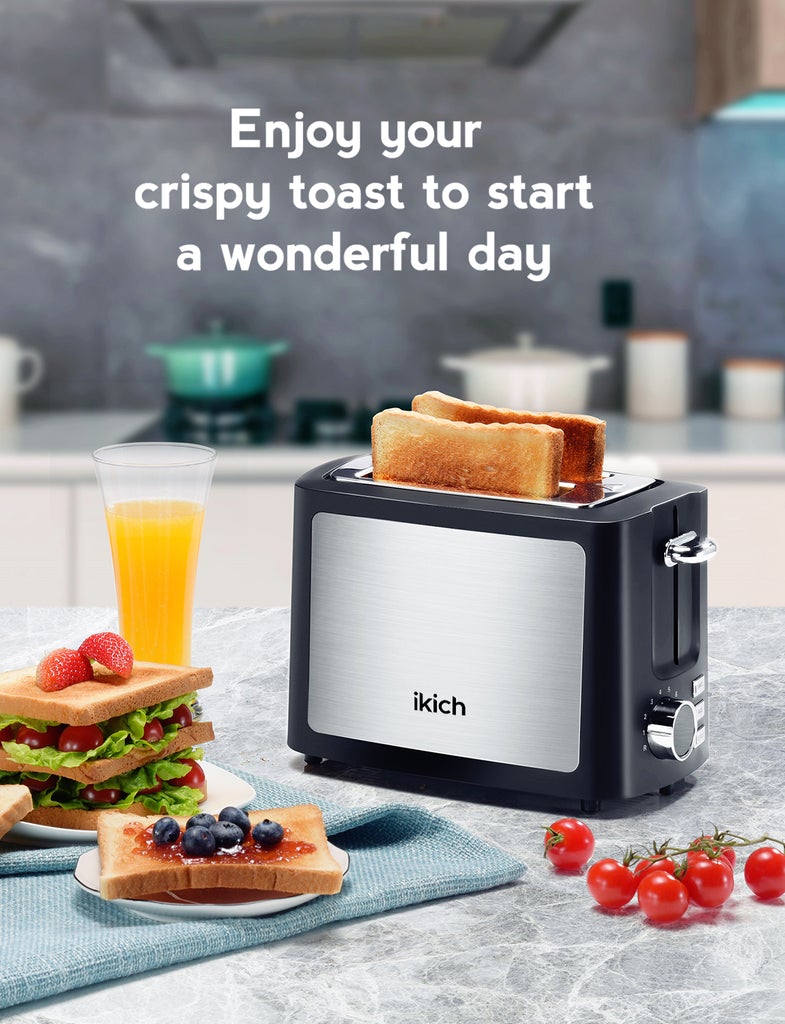 IKICH 2-Slice Toaster, 9 Settings with LCD screen, FOB KS