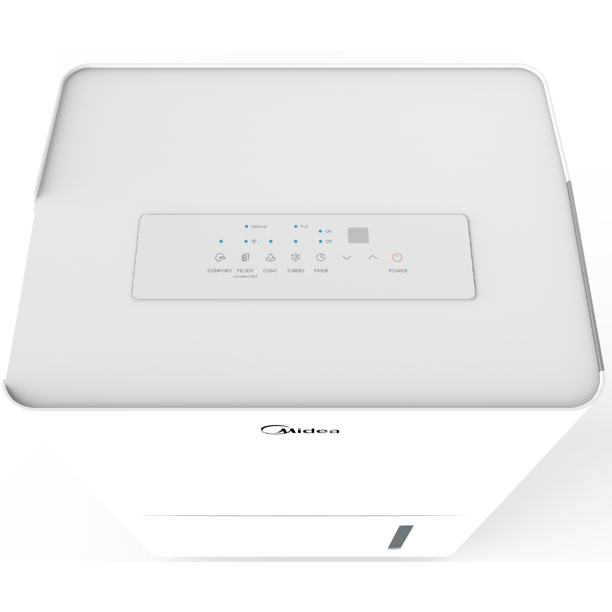 Midea EnergyStar 22-Pint Smart Dehumidifer, White, Factory Refurbished, FOB KS