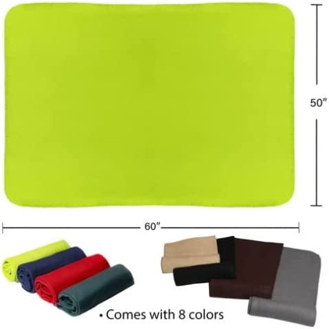 Stylish Home Lightweight Throw Bulk Soft Fleece Throw Blanket 50 X 60, Assorted Colors