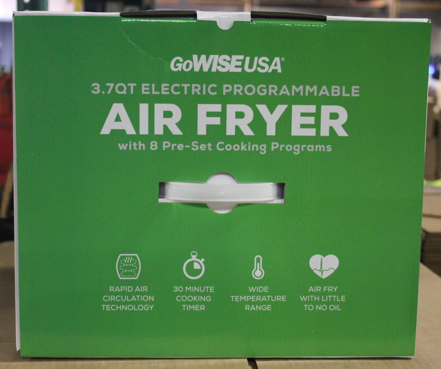 GoWISE USA 3.7-Quart Programmable Air Fryer with 8 Cook Presets, GW22639