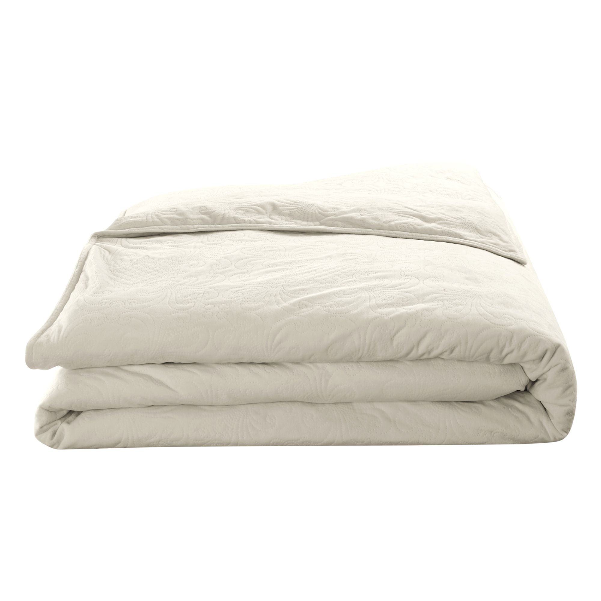 Blanquil Quilted Weighted Blanket, Diamond Ivory, 15-20 lbs, FOB KS