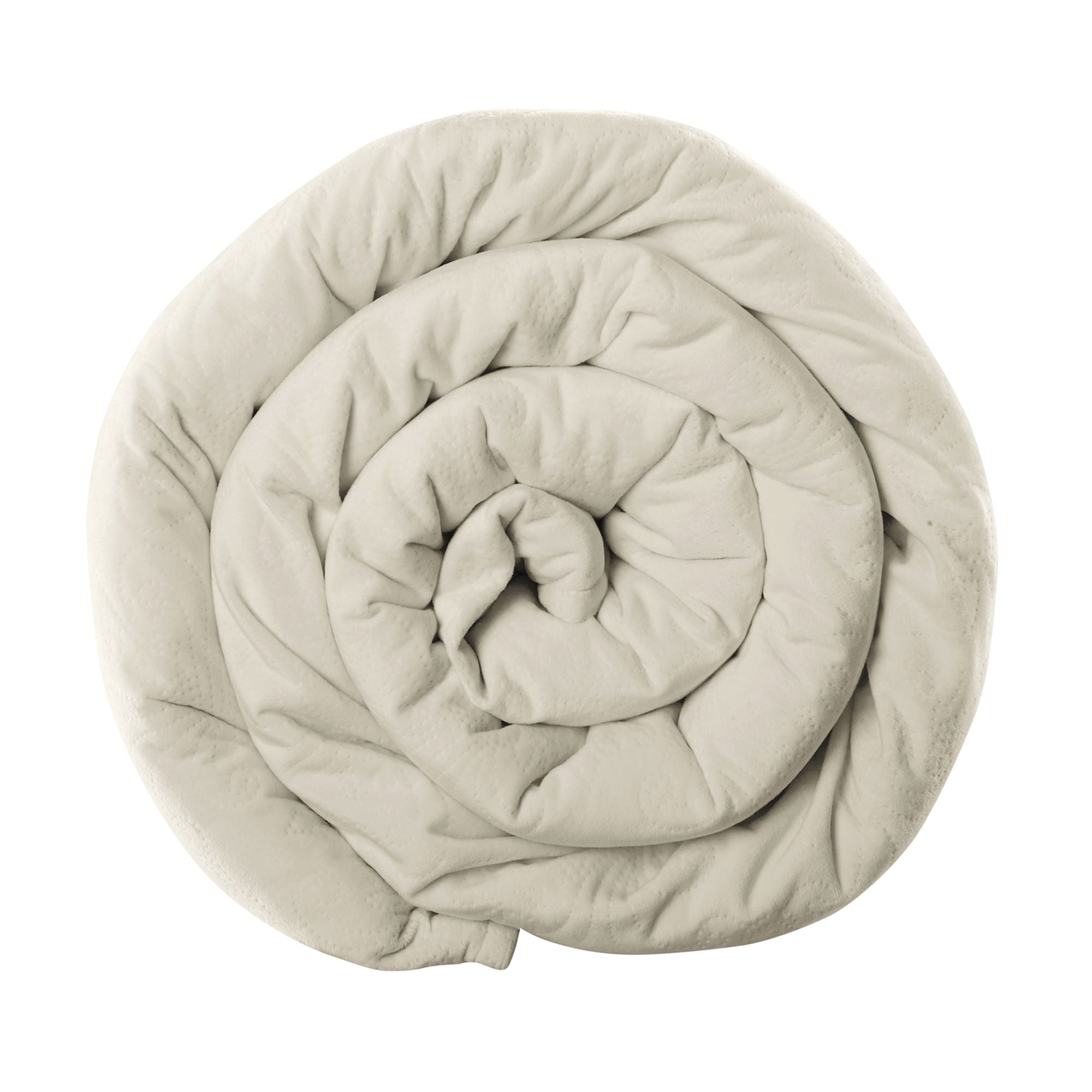 Blanquil Quilted Weighted Blanket, Diamond Ivory, 15-20 lbs, FOB KS