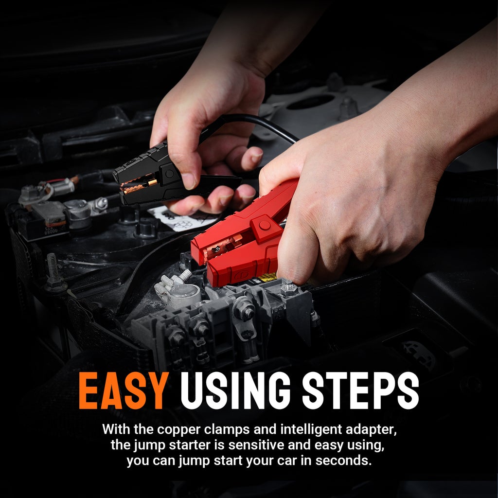 TACKLIFE T6 Car Jump Starter, Green, FOB KS