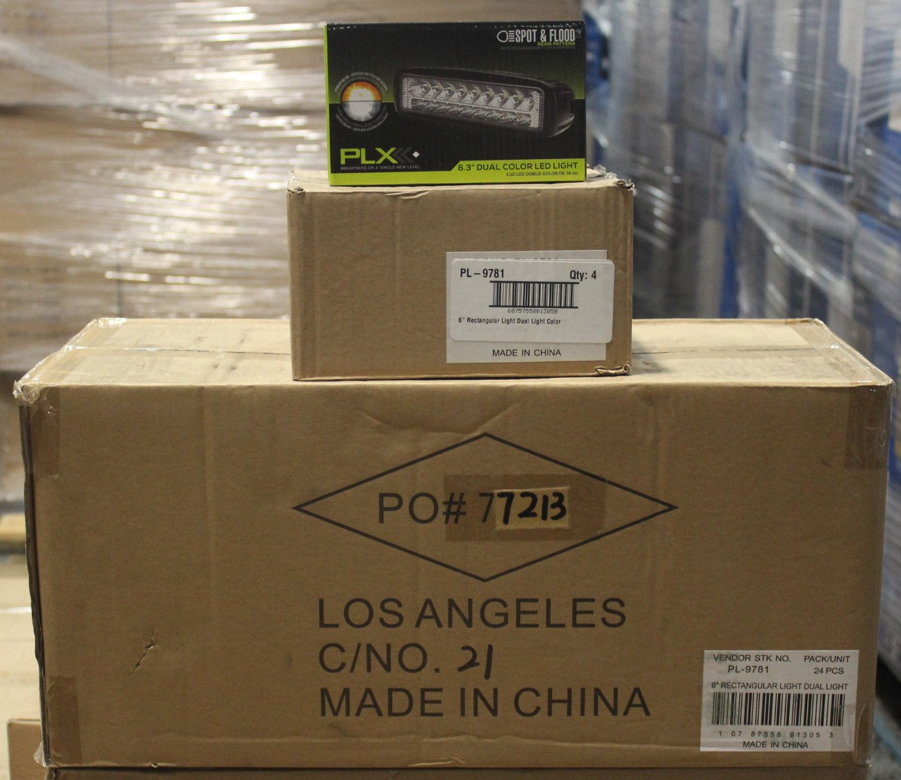 Pilot Automotive PLV-9781 LED Light Bar, Rectangular, Dual, 6-in.