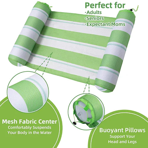 JOYIN Inflatable Hammock Pool Lounger, Green, FOB KS