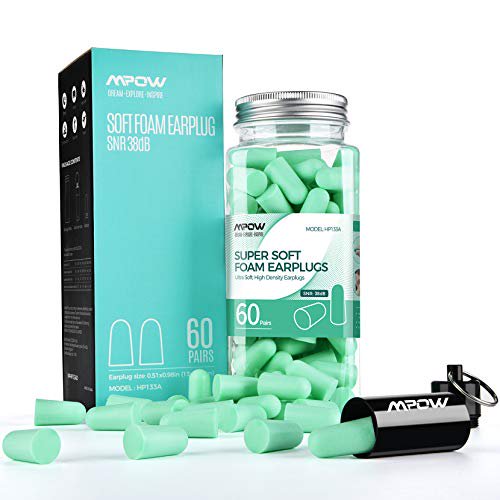 Mpow Soft Foam Earplugs 38db Noise Reduction 60 Pairs, FOB KS
