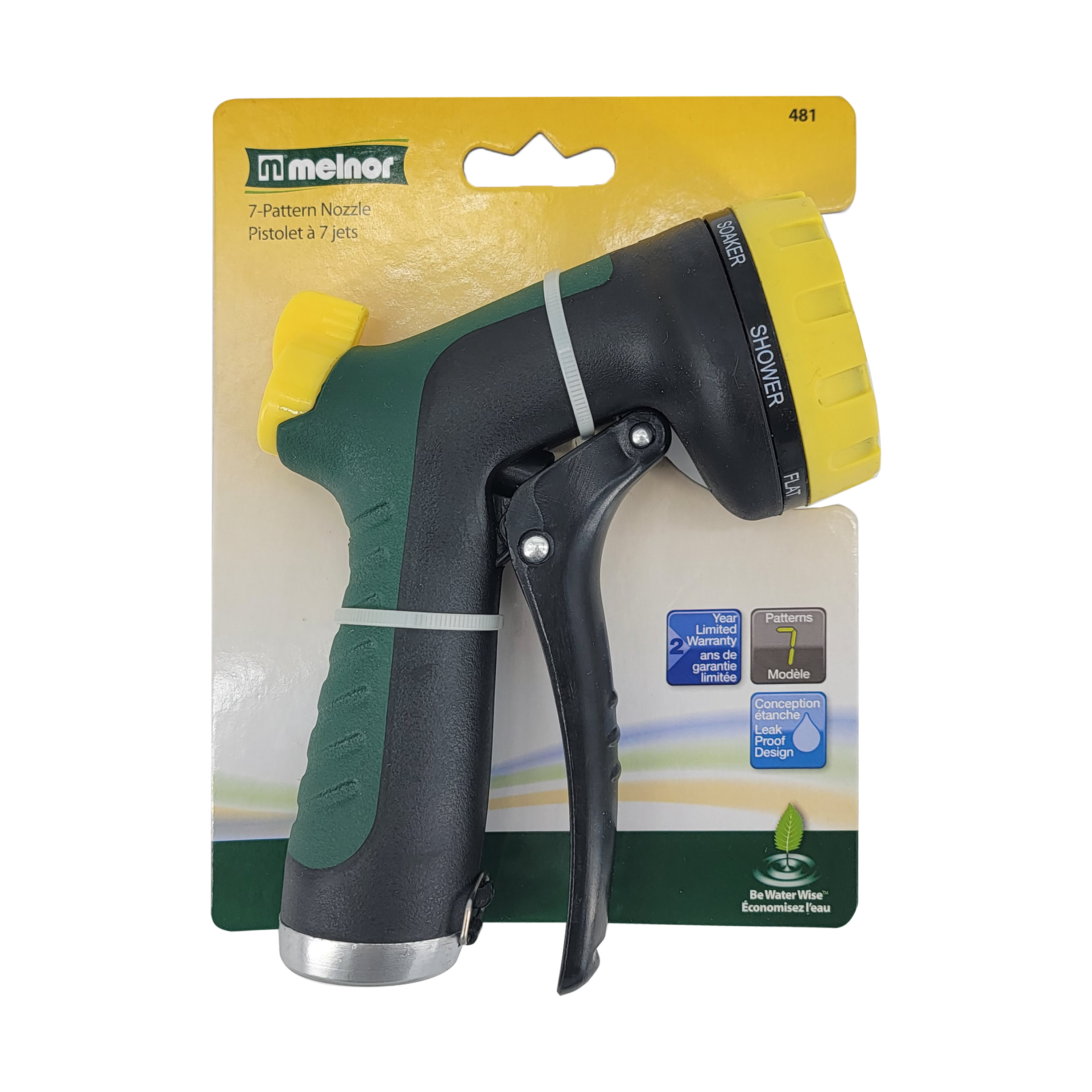 Melnor 7-Pattern Nozzle with Flow Control, FOB KS