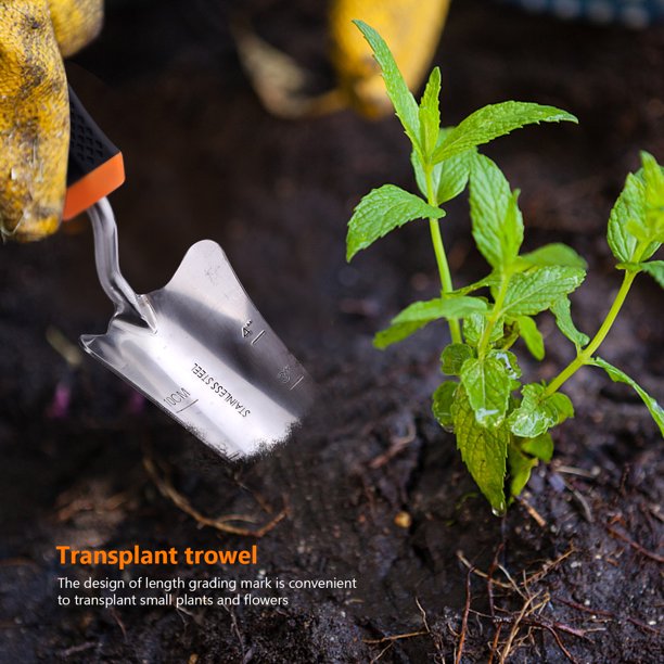 TACKLIFE Garden Tool Set, 3 Piece Stainless Steel Heavy Duty Gardening Kit, FOB KS