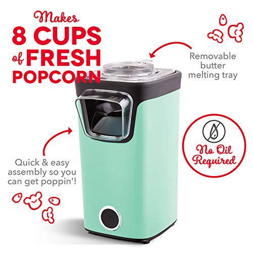 DASH Turbo POP Popcorn Maker, 8 Cups, FOB KS