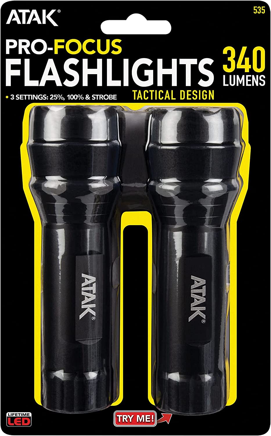 Performance Tool 535 2pc LED Flashlight Set, 2 Pack