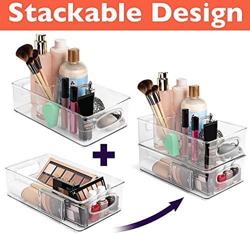 ClearSpace Plastic Pantry Organization and Storage Bins, 4 Pack, FOB KS