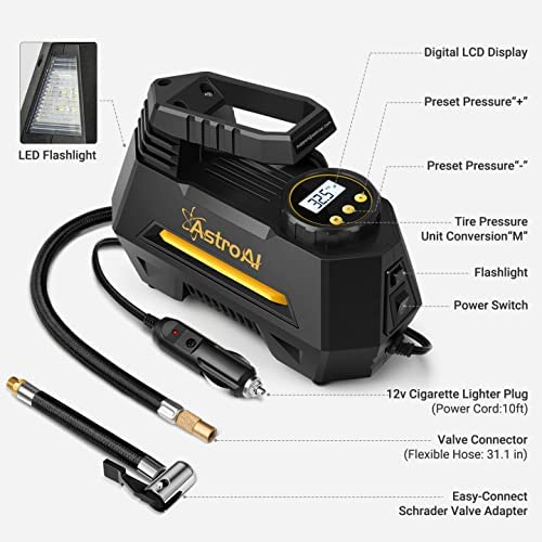 AstroAI Air Compressor Tire Inflator Portable Air Pump, FOB KS