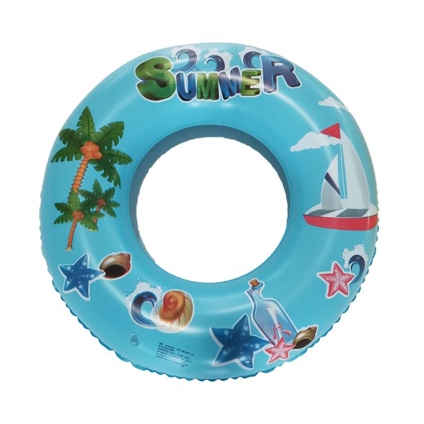 Aleko Deluxe Inflatable Pool Floats, Tropical Destination, Set of 4, FOB KS
