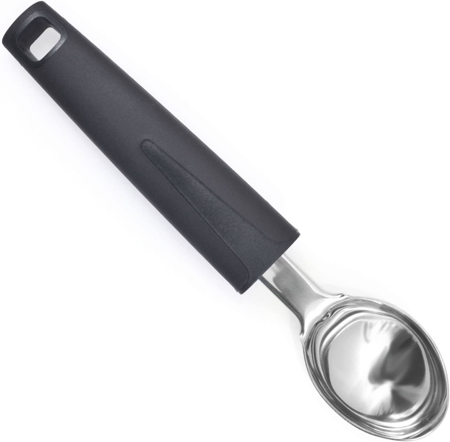 Shanasana Ice Cream Scoop (Incredibly Durable Stainless Steel) Non-Slip Comfort Handle - Perfect Metal Ice Cream Spoon