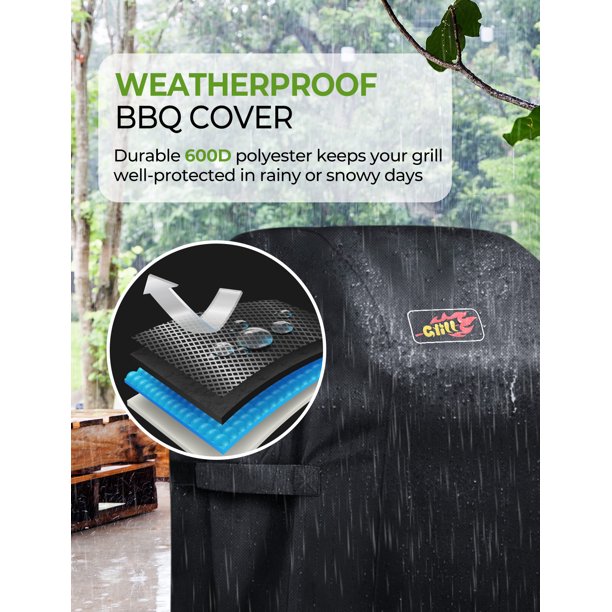 VictSing Grill Cover, Small 30-Inch Waterproof Heavy Duty Gas BBQ Grill Cover for Weber, Holland, JennAir, Brinkmann and Char Broil