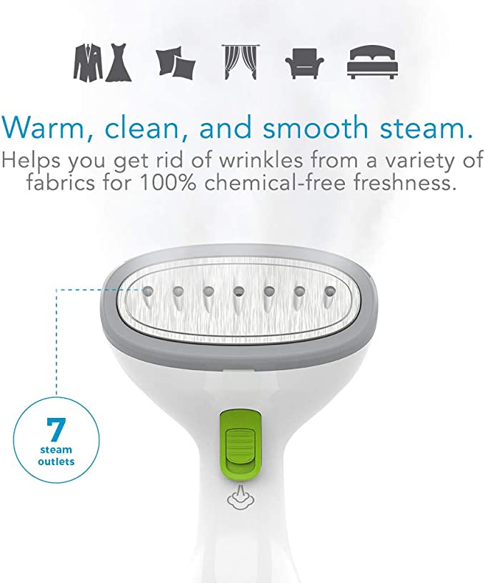 Steamfast Handheld Garment Steamer, White, FOB KS