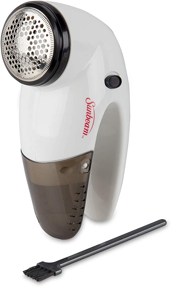Sunbeam S-15 Travel Clothes Fabric Shaver Lint and Pill Remover, White, FOB KS