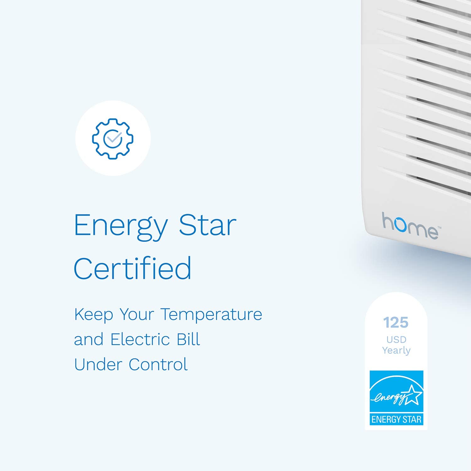 hOmeLabs 15,000 BTU Window Air Conditioner - Energy Star Certified AC Unit with Digital Thermostat and Easy-to-Use Remote Control, FOB KS