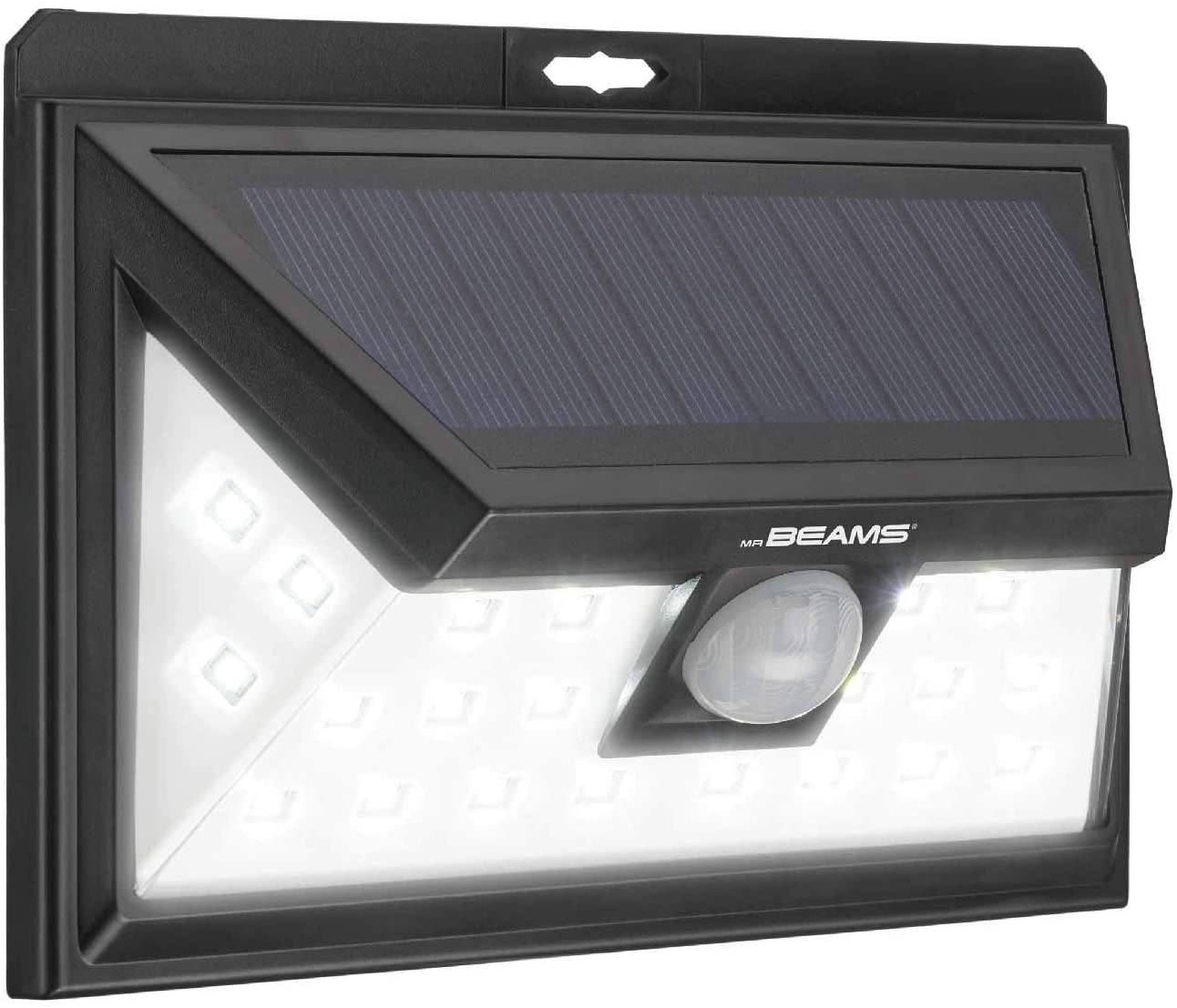 Mr. Beams Solar Wedge Plus 24, LED Outdoor Motion Sensor Wall Light, FOB KS