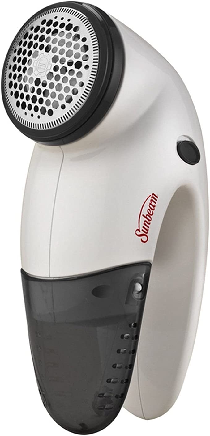 Sunbeam S-15 Travel Clothes Fabric Shaver Lint and Pill Remover, White, FOB KS