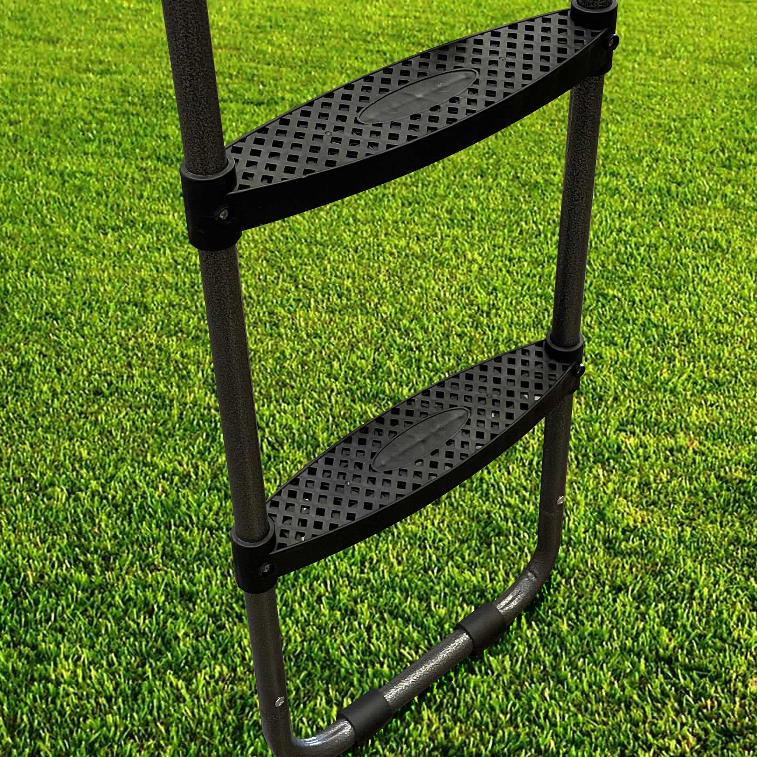 Pure Fun Universal Trampoline Ladder, 2 Step, Anti-slip, 220lb Weight Limit