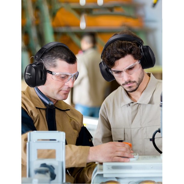 Mpow Noise Cancelling Ear Muffs, 34dB SNR Professional Ear Defenders with Carrying Bag, Foldable Noise Reduction Safety Ear Muffs, 2-Pack, FOB KS