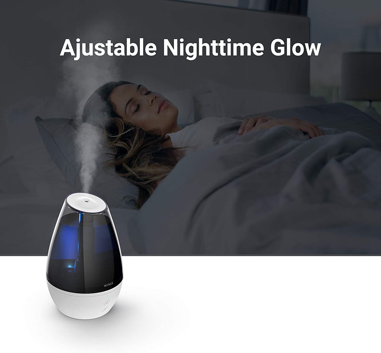 Winix Ultrasonic 1 Gallon Cool Mist Humidifier with Essential Oil Tray