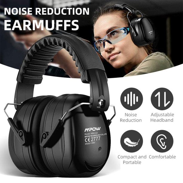 Mpow NRR 28dB Noise Reduction Safety Ear Muffs, FOB KS