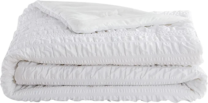 Refinery29 Home Collection Woven Seersucker Plaid Comforter Set, Full/Queen, FOB KS