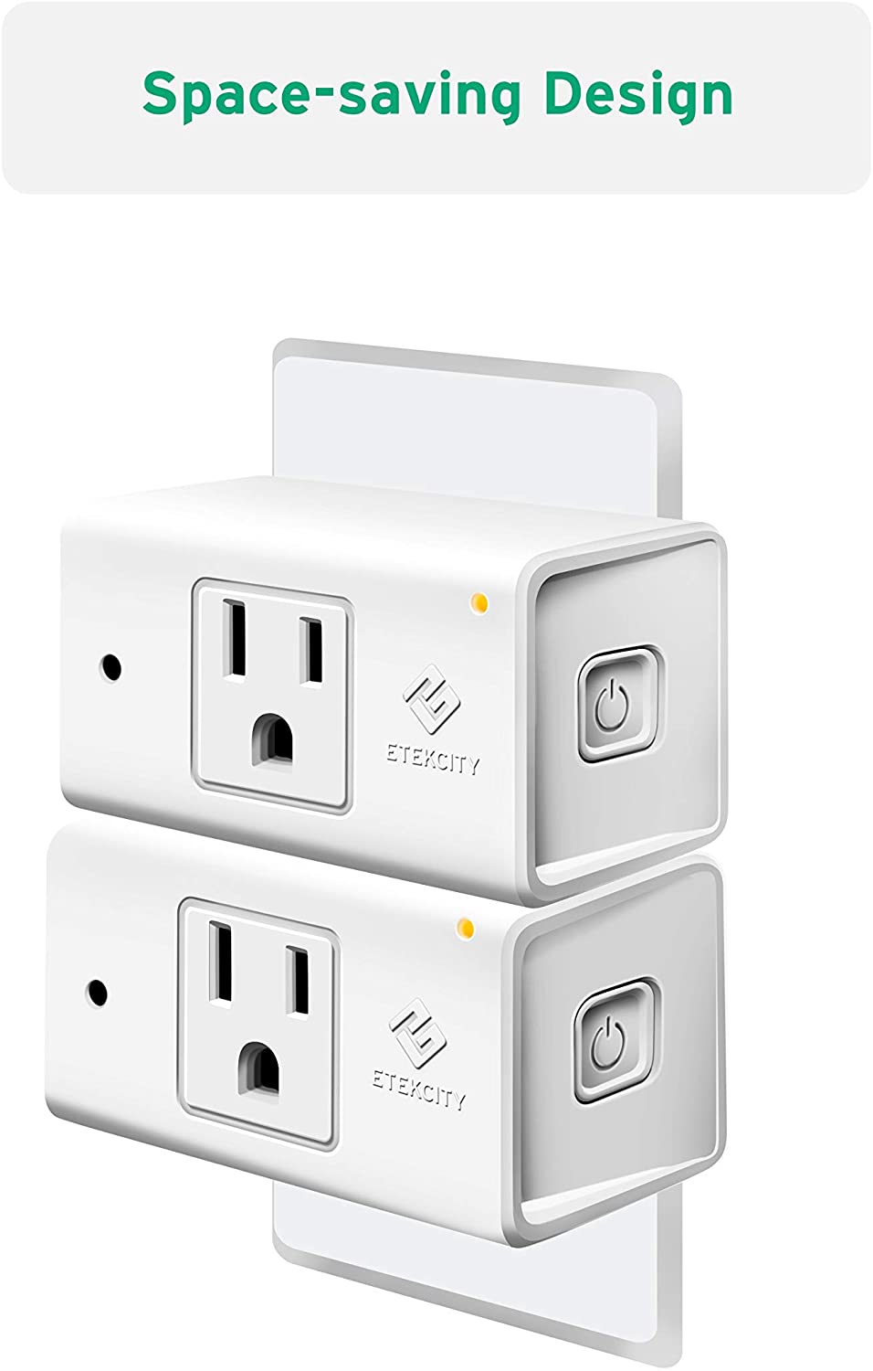 Etekcity WiFi Energy Monitoring Smart Plug (2-Pack), FOB KS