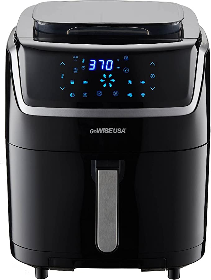 GoWISE USA 7 qt. Black Steam Air Fryer, FOB KS