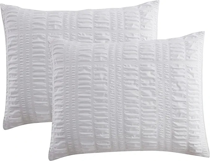 Refinery29 Home Collection Woven Seersucker Plaid Comforter Set, Full/Queen, FOB KS
