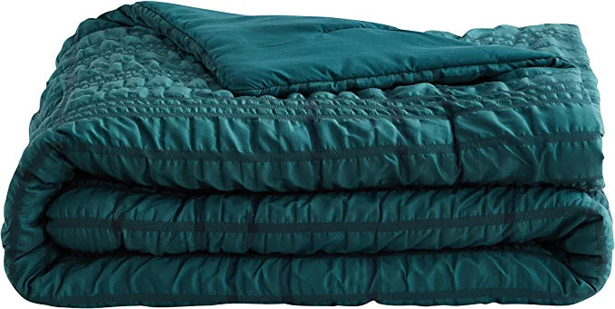 Refinery29 Home Collection Woven Seersucker Plaid Comforter Set, Full/Queen, FOB KS