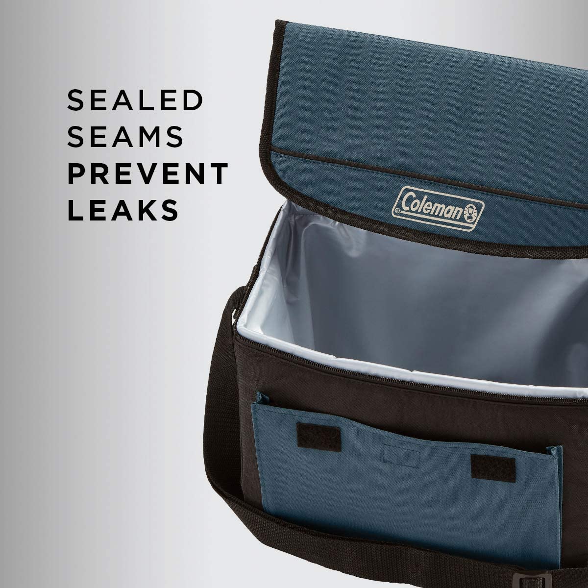 Coleman 18 Can Soft Collapsible Cooler - Slate Black, FOB KS