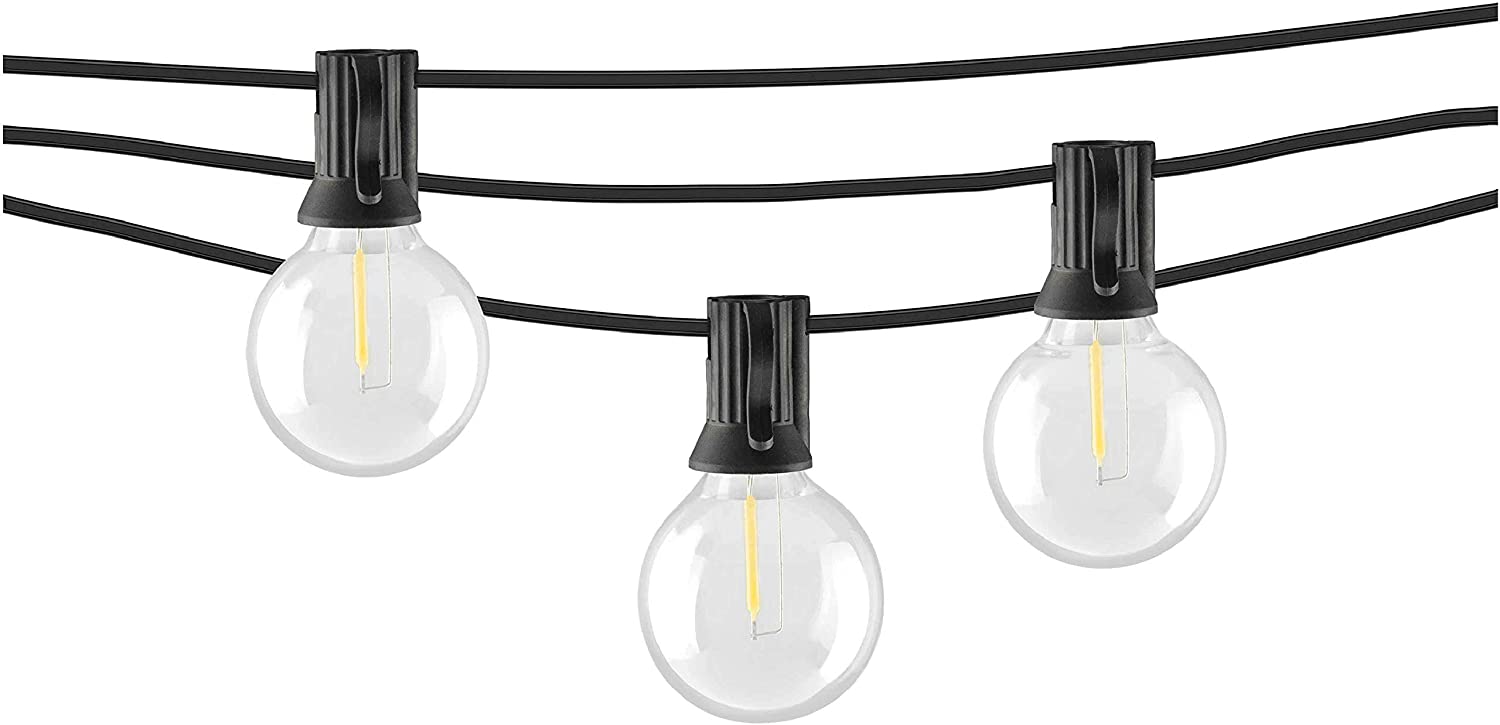 Mr. Beams LED Indoor/Outdoor String Lights, 50ft, Black, FOB KS