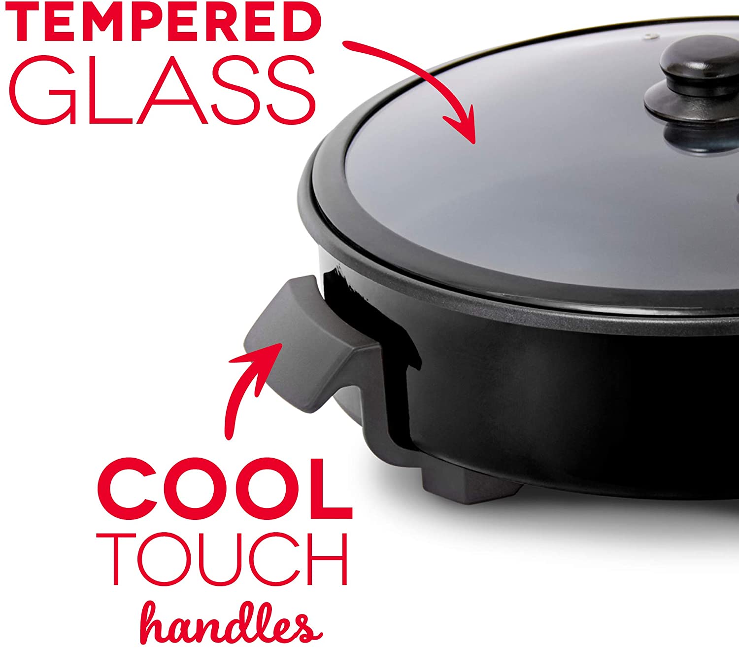 Dash Family Size Skillet, 14 inch wide, 2.5 inch deep, Assorted Colors, FOB KS