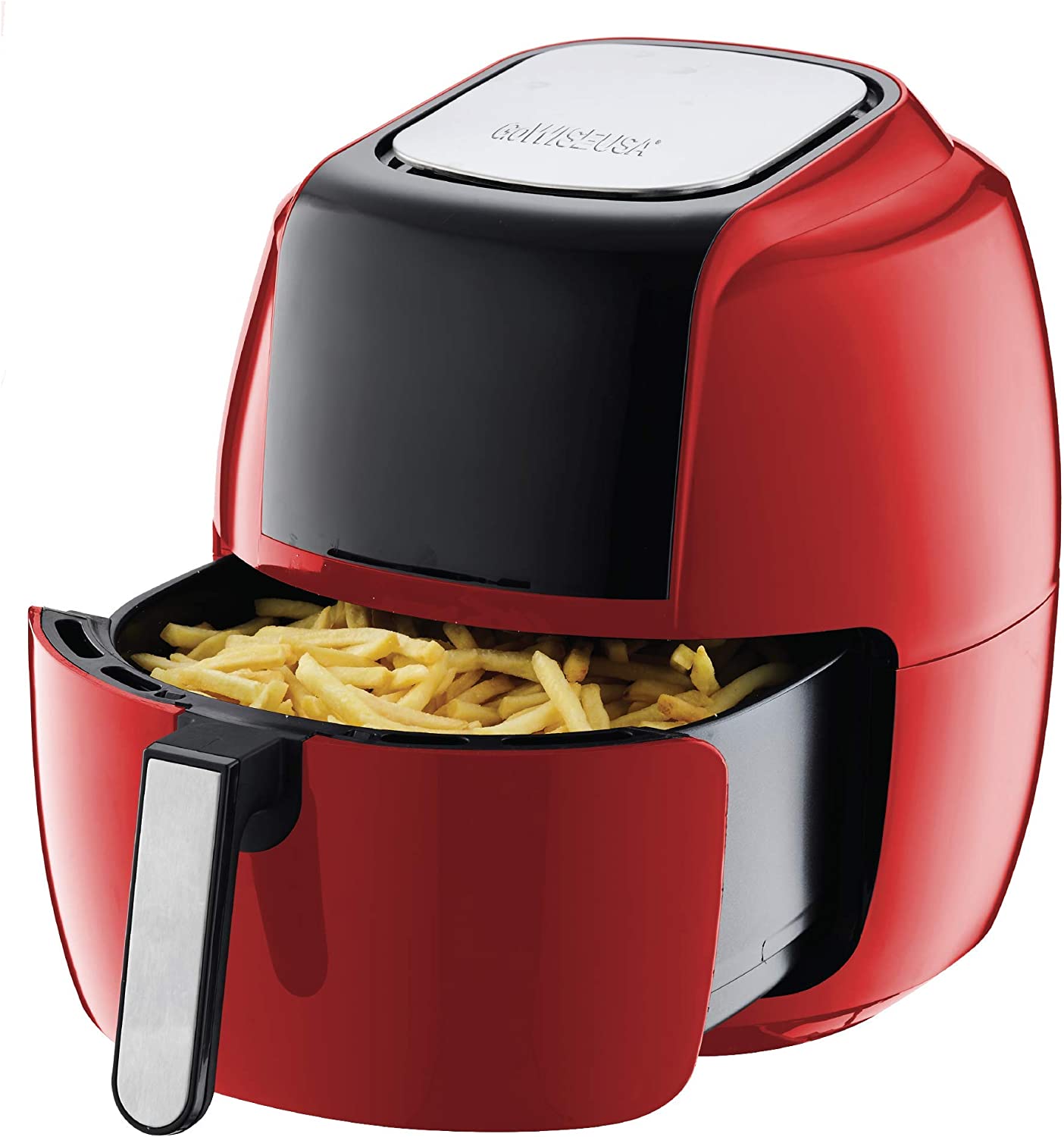 GoWISE USA 7-Quart 8-in-1 Digital Air Fryer with Recipe Book, 7.0-Qt, Red, FOB KS