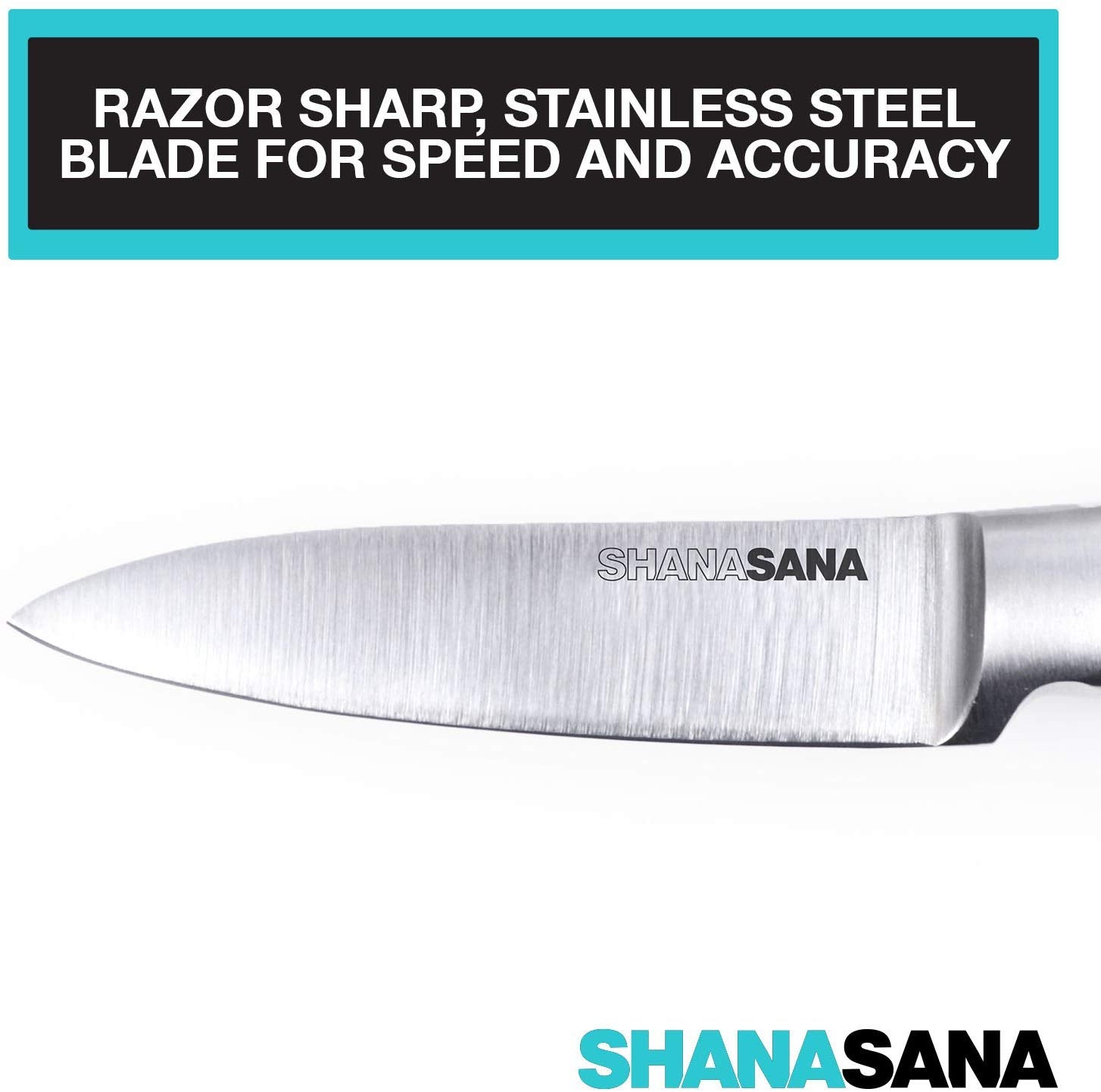 Shanasana 3 Paring Knife (PROFESSIONAL GRADE STAINLESS STEEL) Extremely Versatile