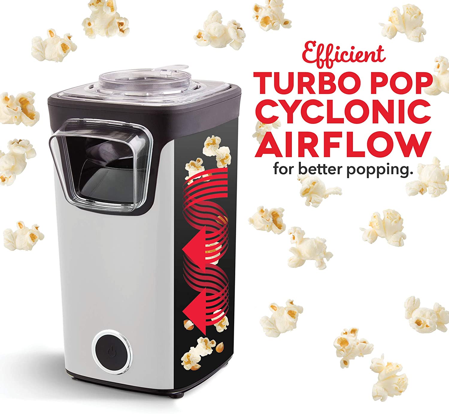 DASH Turbo POP Popcorn Maker, 8 Cups, FOB KS
