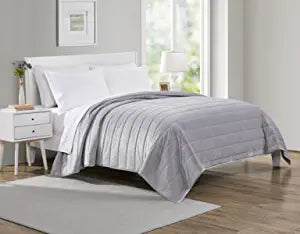 Tahari Home King Quilt, Ultra-Soft Quilted Velvet Bedding, FOB KS