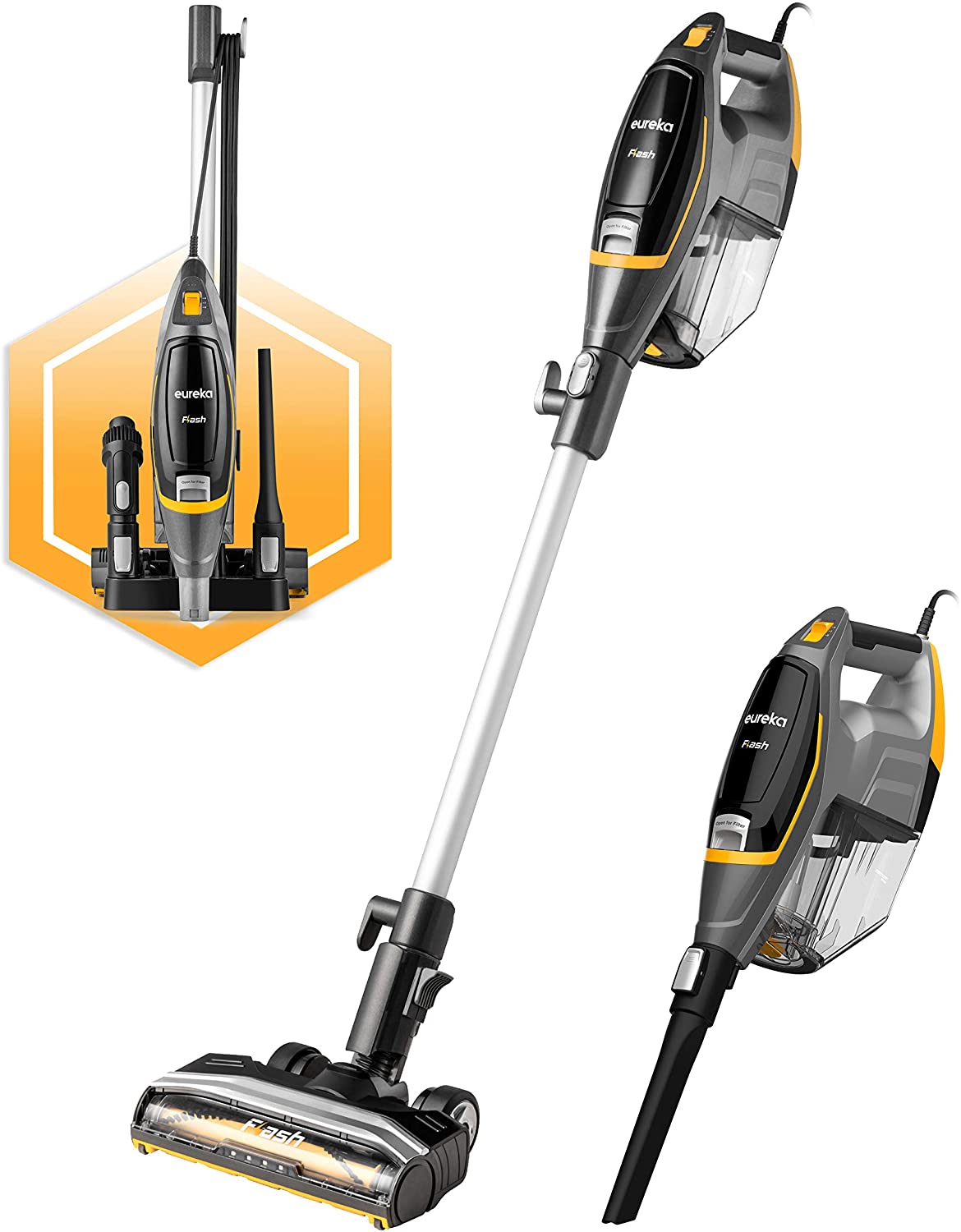 Eureka Flash Lightweight Stick 2 in 1 Corded Handheld Vacuum Cleaner, FOB KS