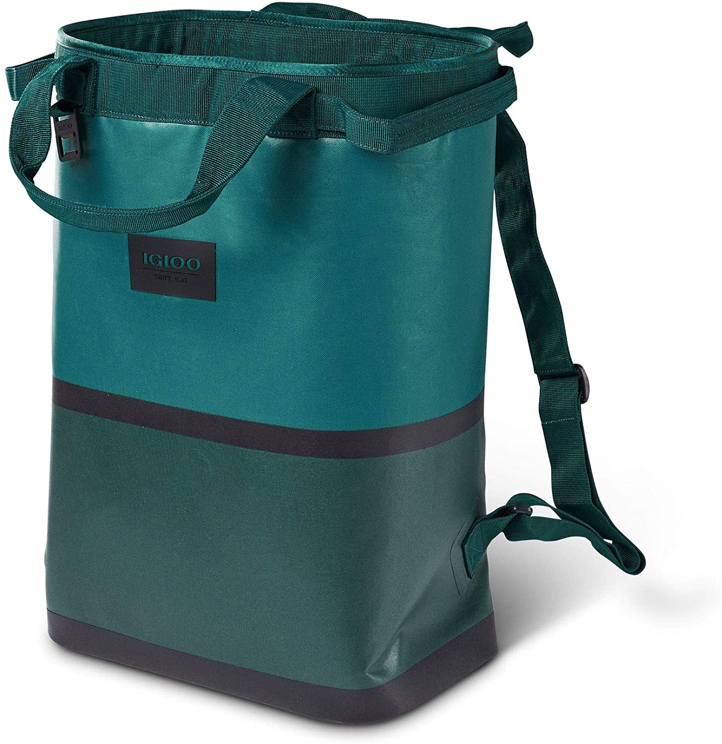 Igloo Reactor Portable 46 Can Cinch Backpack Cooler Bag, Deep Teal, Plain Brown Box, FOB KS