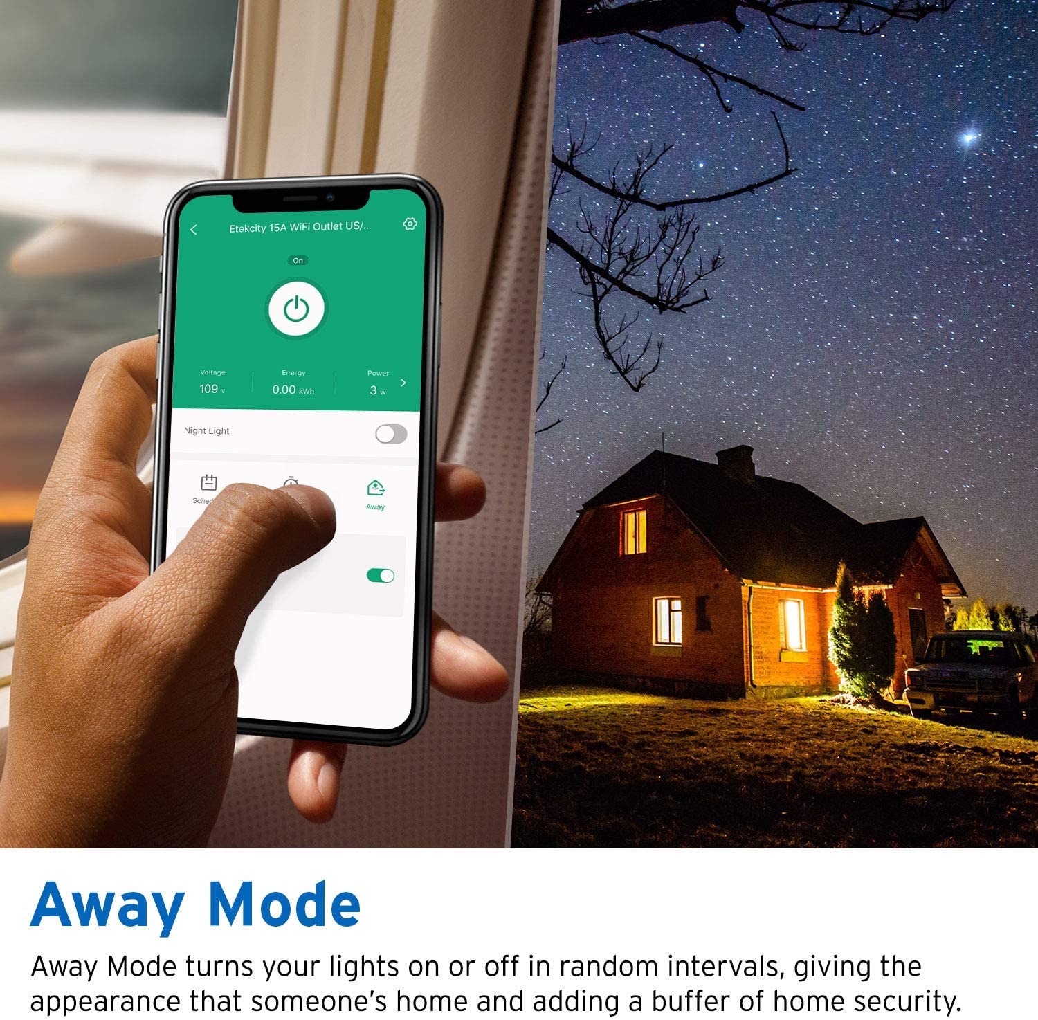 Etekcity WiFi Energy Monitoring Smart Plug (2-Pack), FOB KS