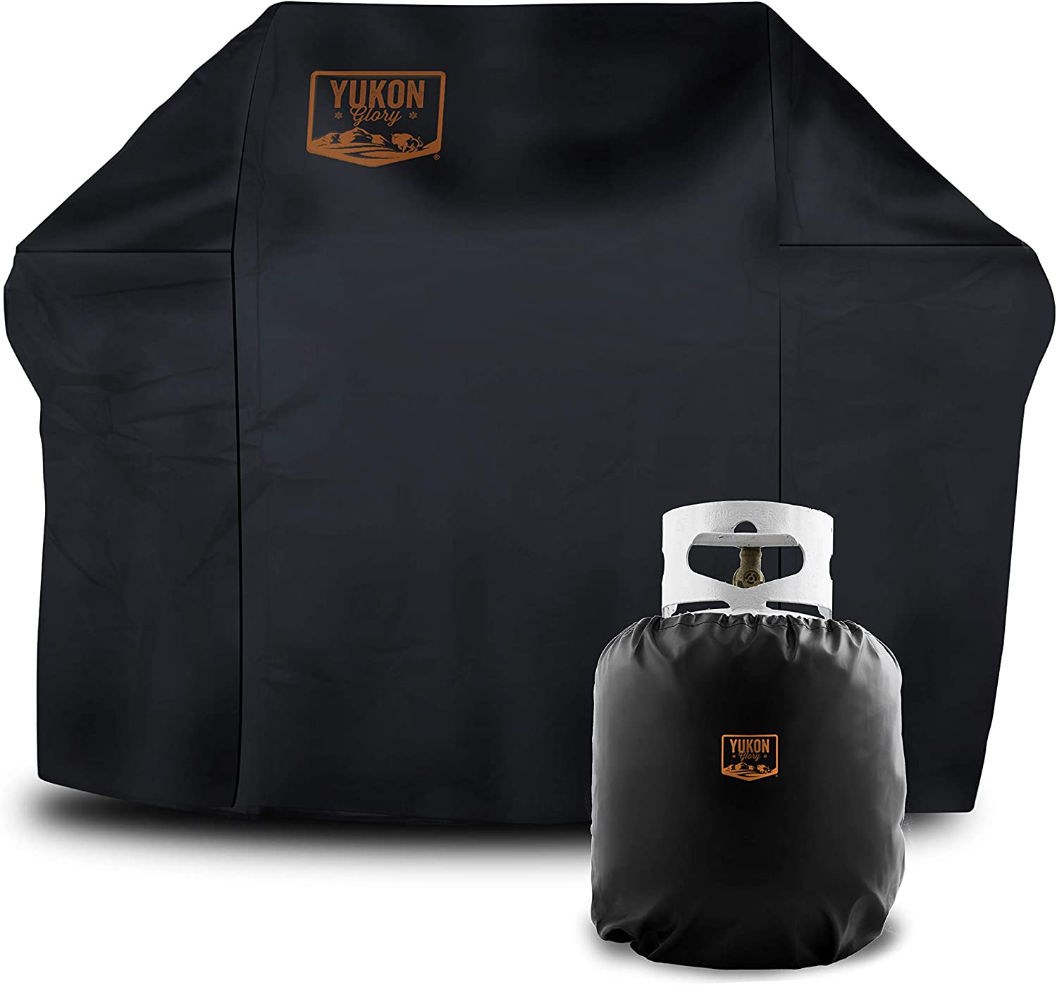 Yukon Glory 503 Premium Grill Cover for Char-Broil 2 Burner Gas Grills for Year Round Protection, Includes Bonus Propane Tank Protective Cover