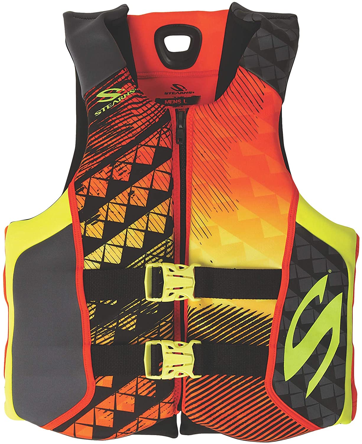 Stearns Hydroprene Life Vest, Adult, Large/XL, Orange, FOB KS