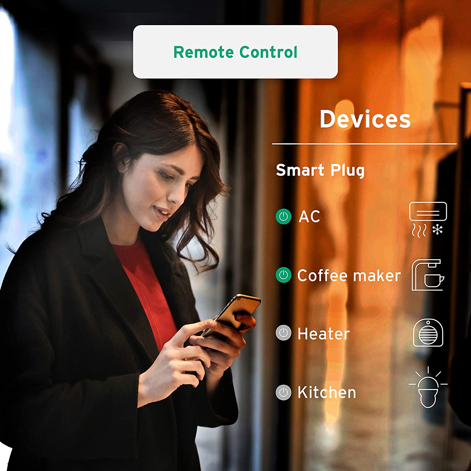 Etekcity WiFi Energy Monitoring Smart Plug (2-Pack), FOB KS