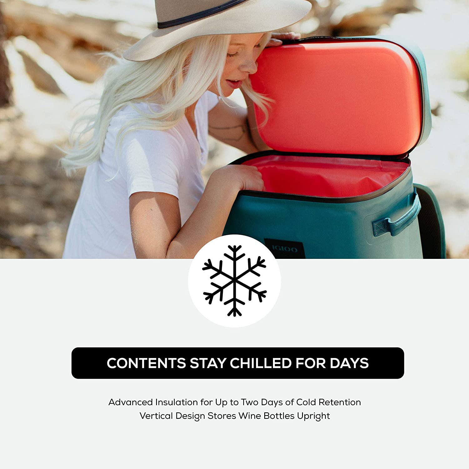 Igloo Reactor Lid Backpack 24 Can Cooler, Brown Box, FOB KS