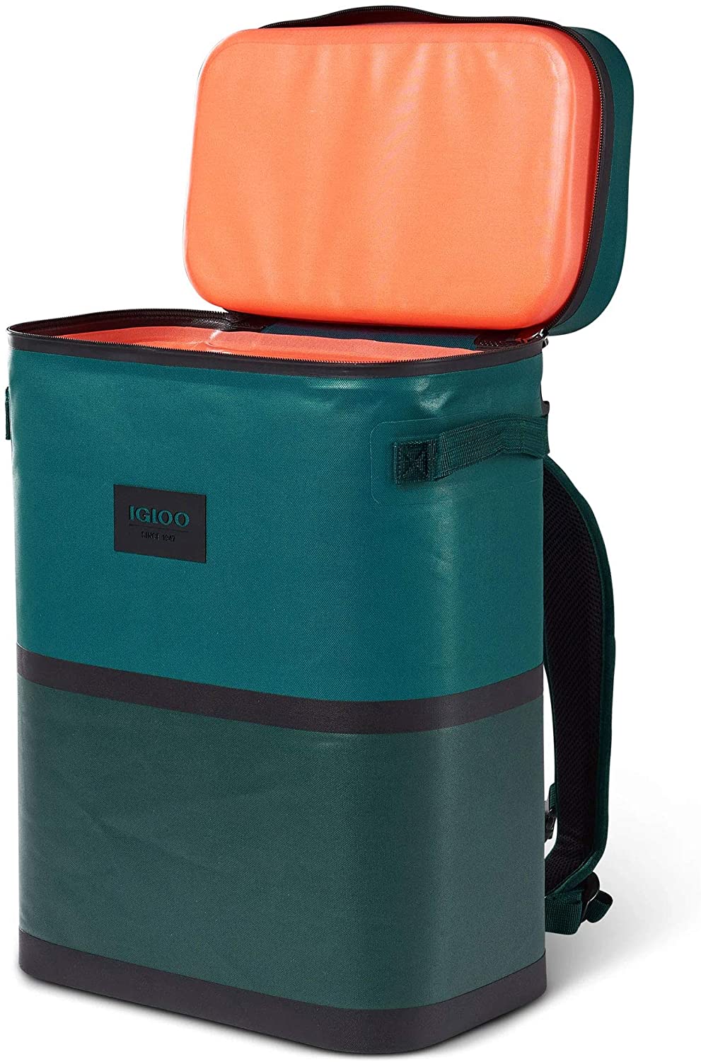 Igloo Reactor Lid Backpack 24 Can Cooler, Brown Box, FOB KS