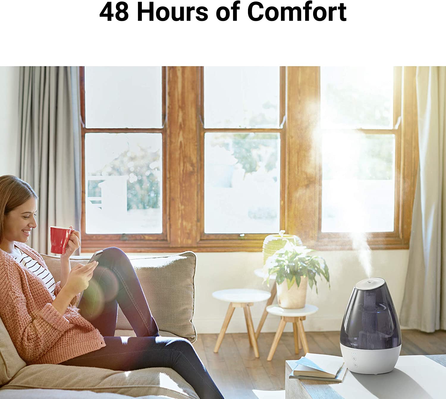 Winix Ultrasonic 1 Gallon Cool Mist Humidifier with Essential Oil Tray